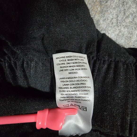 Scoop Womens Linen Blend Wide Leg Pull-On Short Black Size XL Summer Outdoors - Picture 11 of 11